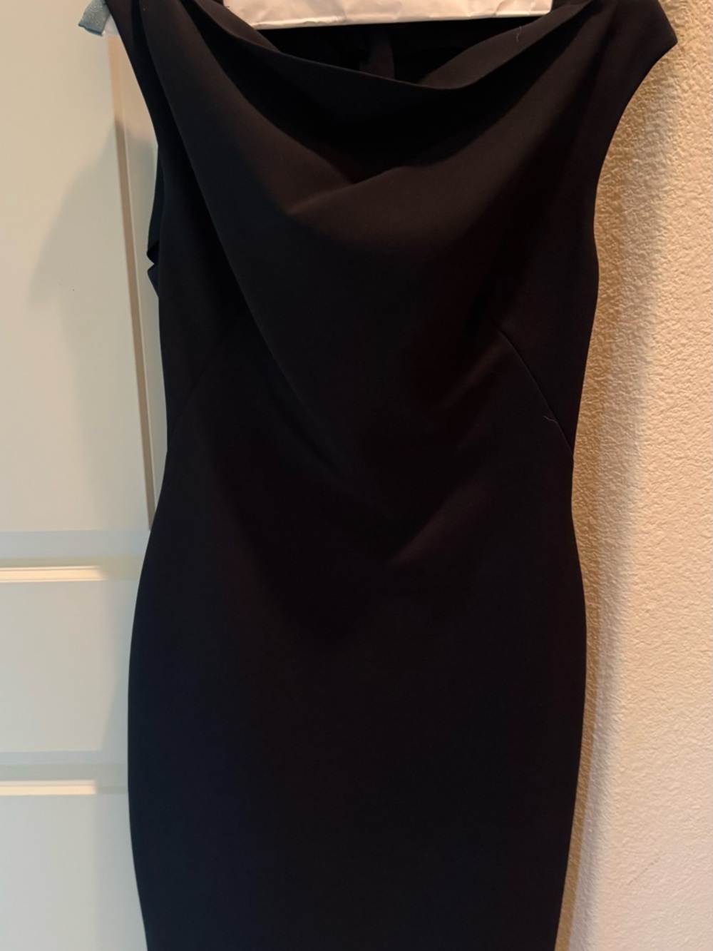 Zara Black Cowl Neck Midi Dress